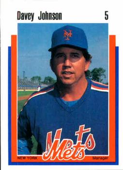 1989 Kahn's New York Mets #NNO Davey Johnson Front
