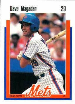 1989 Kahn's New York Mets #NNO Dave Magadan Front