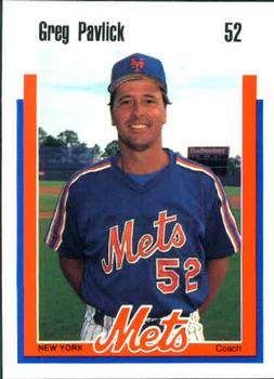 1989 Kahn's New York Mets #NNO Greg Pavlick Front
