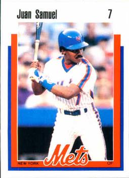 1989 Kahn's New York Mets #NNO Juan Samuel Front