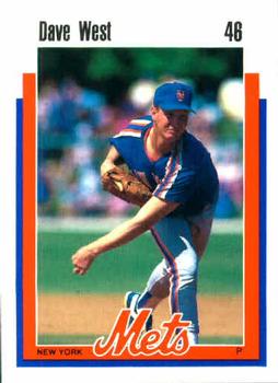 1989 Kahn's New York Mets #NNO David West Front