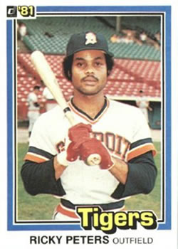 1981 Donruss #10 Ricky Peters Front