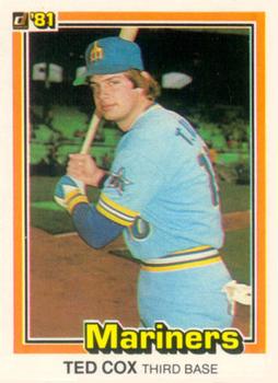 1981 Donruss #283 Ted Cox Front