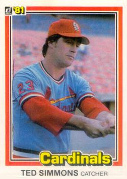 1981 Donruss #308 Ted Simmons Front