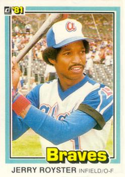 1981 Donruss #339 Jerry Royster Front