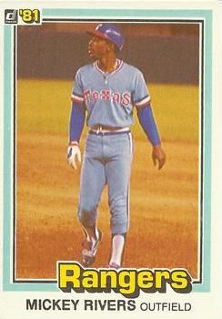 1981 Donruss #496 Mickey Rivers Front