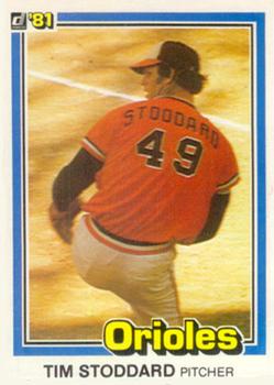 1981 Donruss #475 Tim Stoddard Front