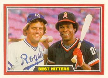1981 Donruss #537 Best Hitters (George Brett / Rod Carew) Front