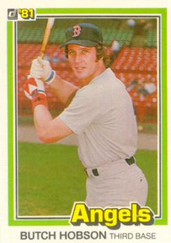 1981 Donruss #542 Butch Hobson Front