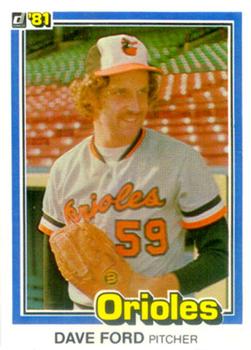 1981 Donruss #552 Dave Ford Front