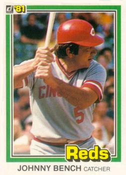 1981 Donruss #62 Johnny Bench Front