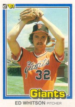 1981 Donruss #74 Ed Whitson Front