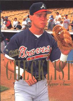 1996 Ultra - Checklists (Series One) #5 Chipper Jones Front