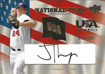 2008 Upper Deck - USA National Team Autographs #USA-JT Jacob Thompson Front