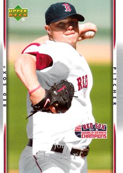 2007 Upper Deck World Series Champions Boston Red Sox #10 Jon Lester Front