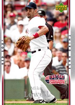 2007 Upper Deck World Series Champions Boston Red Sox #12 Mike Lowell Front