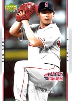 2007 Upper Deck World Series Champions Boston Red Sox #14 Daisuke Matsuzaka Front