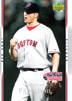 2007 Upper Deck World Series Champions Boston Red Sox #18 Jonathan Papelbon Front