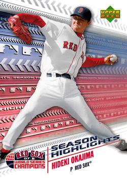 2007 Upper Deck World Series Champions Boston Red Sox #SH4 Hideki Okajima Front