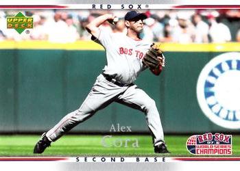 2007 Upper Deck World Series Champions Boston Red Sox #2 Alex Cora Front
