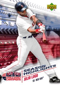 2007 Upper Deck World Series Champions Boston Red Sox #SH6 Julio Lugo Front