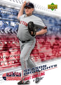 2007 Upper Deck World Series Champions Boston Red Sox #SH9 Curt Schilling Front