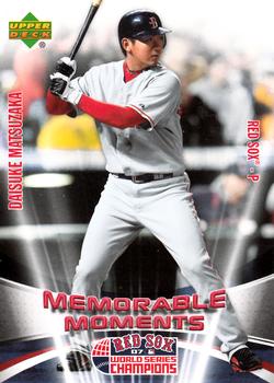 2007 Upper Deck World Series Champions Boston Red Sox #MM6 Daisuke Matsuzaka Front