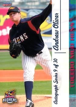 2011 Choice Toledo Mud Hens #9 Andrew Oliver Front