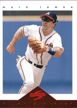 1997 Score Atlanta Braves #8 Mark Lemke Front