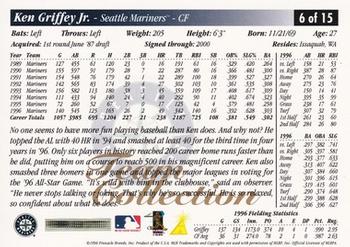 1997 Score Seattle Mariners #6 Ken Griffey Jr. Back