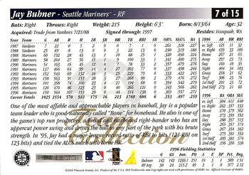 1997 Score Seattle Mariners #7 Jay Buhner Back