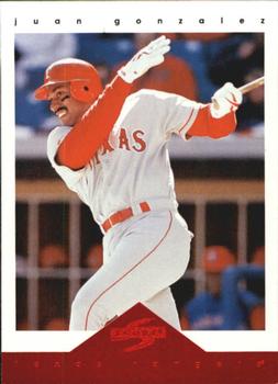 1997 Score Texas Rangers #11 Juan Gonzalez Front