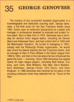 1991 Little Sun High School Prospects #35 George Genovese Back