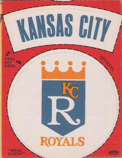 1969 Fleer Patches #NNO Kansas City Royals Logo Front