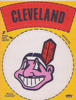 1969 Fleer Patches #NNO Cleveland Indians Logo Front