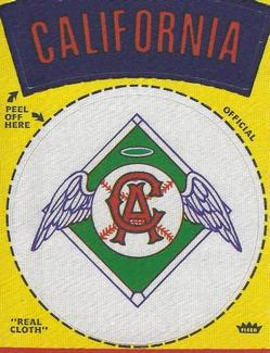 1969 Fleer Patches #NNO California Angels Logo Front