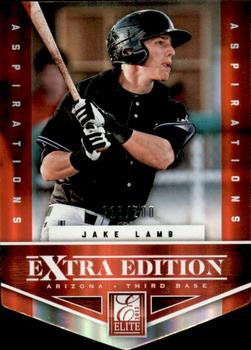 2012 Panini Elite Extra Edition - Aspirations Die Cuts #182 Jake Lamb Front