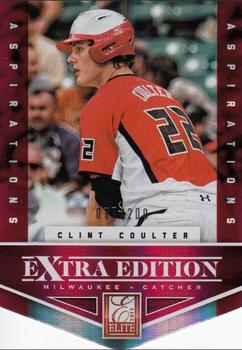 2012 Panini Elite Extra Edition - Aspirations Die Cuts #187 Clint Coulter Front