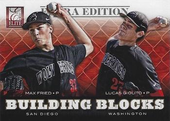 2012 Panini Elite Extra Edition - Building Blocks Dual #3 Lucas Giolito / Max Fried Front