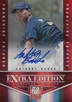 2012 Panini Elite Extra Edition - Franchise Futures Signatures #98 Anthony Banda Front