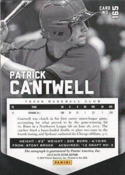 2012 Panini Elite Extra Edition - Aspirations Autographs #165 Patrick Cantwell Back