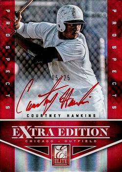 2012 Panini Elite Extra Edition - Signature Red Ink #109 Courtney Hawkins Front