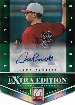 2012 Panini Elite Extra Edition - Signature Status Emerald #40 Jake Barrett Front
