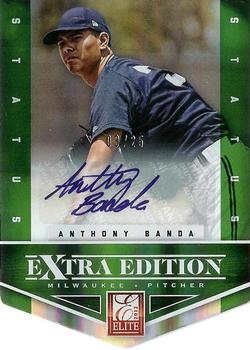 2012 Panini Elite Extra Edition - Signature Status Emerald #98 Anthony Banda Front
