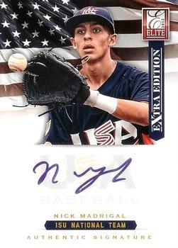 2012 Panini Elite Extra Edition - USA Baseball 15U Signatures #13 Nick Madrigal Front