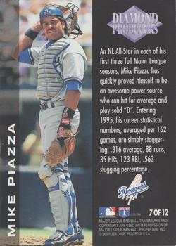 1996 Ultra - Diamond Producers #7 Mike Piazza Back