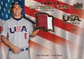 2008 Upper Deck - USA Junior National Team Jerseys Patches #USJR-EH Eric Hosmer Front
