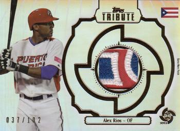 2013 Topps Tribute WBC - Prime Patches #WPP-ALR Alex Rios Front