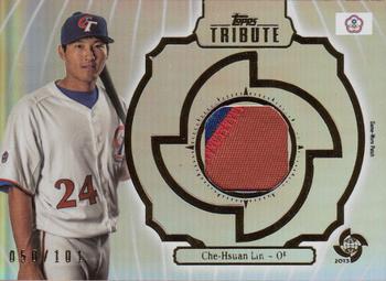 2013 Topps Tribute WBC - Prime Patches #WPP-CHL Che-Hsuan Lin Front