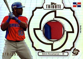 2013 Topps Tribute WBC - Prime Patches #WPP-EE Edwin Encarnacion Front